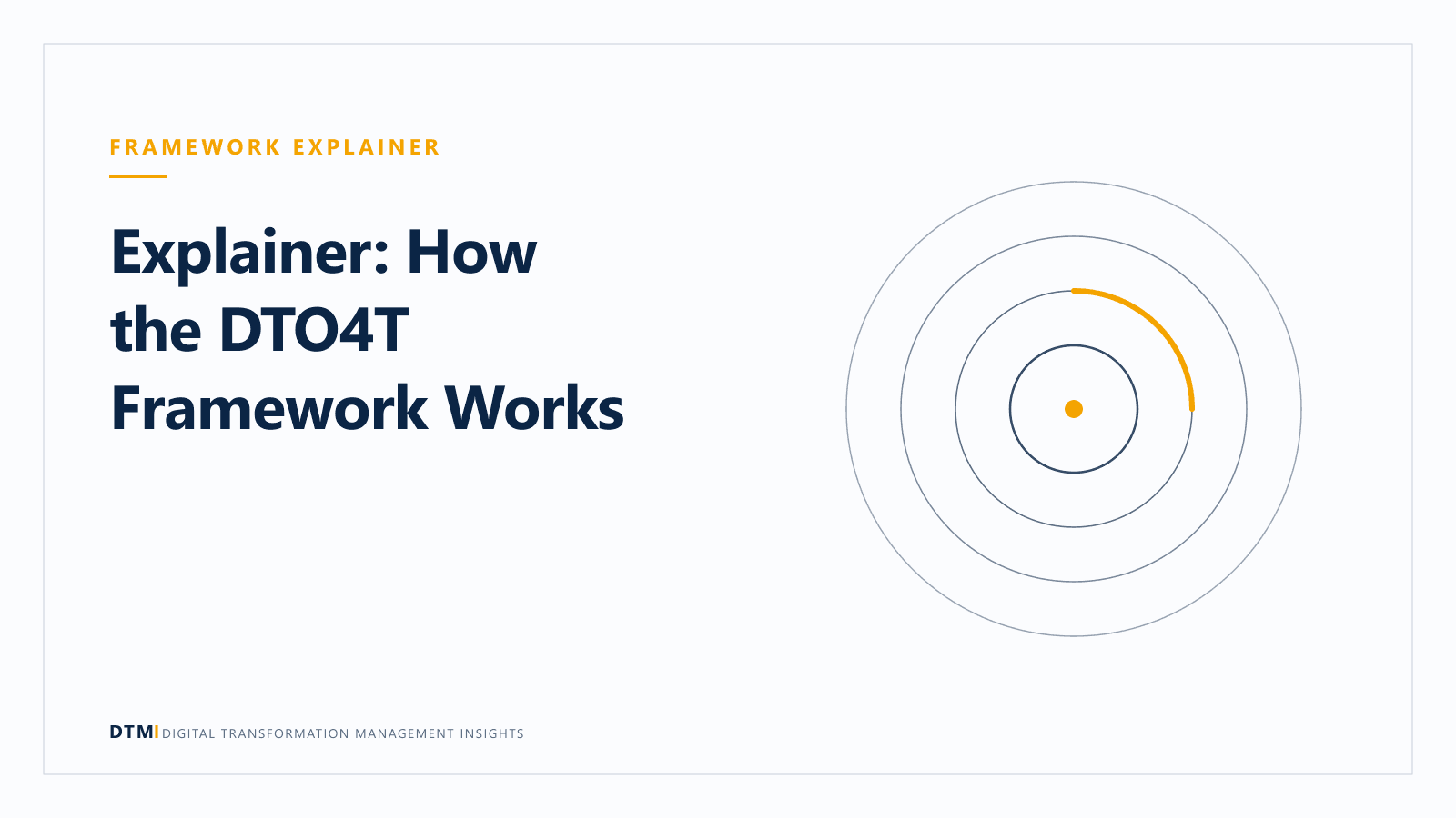 Explainer: How the DTO4T Framework Works