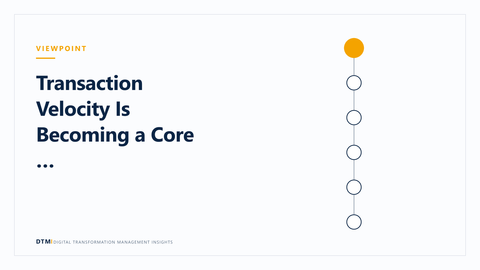 Transaction Velocity Is Becoming a Core Enterprise Question